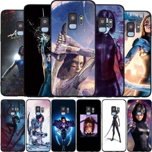 Alita black Soft phone Case For Samsung S20 S10 S9 S8 S7 edge Plus Lite Note 8 9 10 A6 A7 A8 A9 2018 Cover