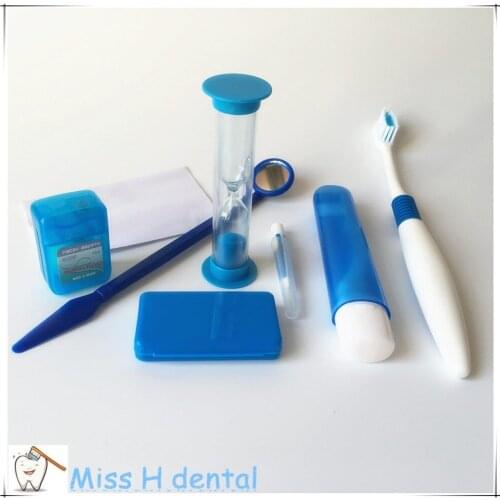 Teeth Whitening Kit Tooth Brush Mouth Mirror Interdental Brush Dental Floss Oral Clean Tools Orthodontic Oral Care Kit