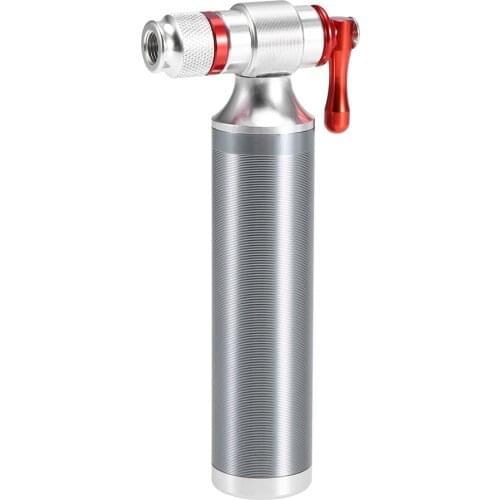 Bike Pump Bike Manual Inflator Bicycle Cycling CO2 Tire Inflator Portable Presta Schrader Emergency Inflator No Cartridge