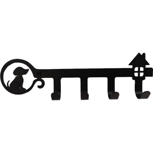 Retro Wall-Mounted Keychain Wall Dog Key Hook Fashion Durable Metal Clothes Hook Hanger for Hanging Clothes Keychains