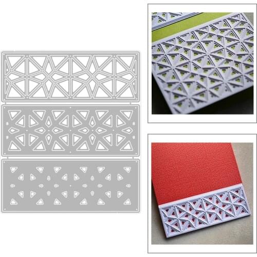 2020 New Rectangle Background Layering Pyramid Layered Metal Cutting Dies For Making Greeting Card Paper Scrapbooking No Stamps