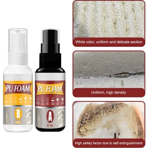 Polyurethane Foaming Agent Caulking Joint and Hole Filling Waterproof Sealing PU Foam Agent A and B Set HFing