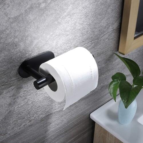 16cm Self Adhesive Wall Mounted Stainless Steel Toilet Paper Roll Holder Racks Holder Kitchen Roll Tissue Stand Organizer