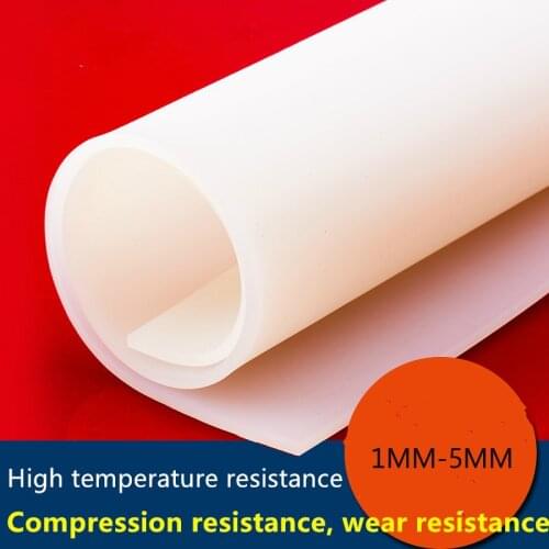 500x500mm High Quality Silicone Rubber Sheet Heat Resist Cushion Silicone Pad thick 0.5/1/2/3/4/5mm