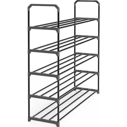 Simple Multilayer Shoe Rack Assembly Shoe Cabinets Reinforced Steel Tube Frame Shoe Shelves Space-saving Large-capacity Cabinet