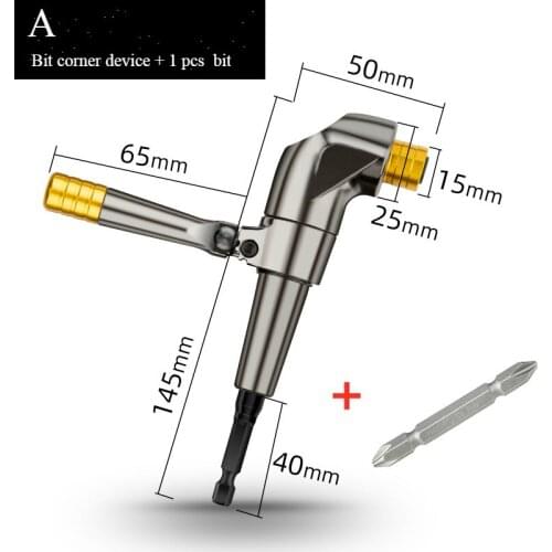 1pc right angle drill for Industrial mechanical orthopedic electric cordless screw driver hex drill attachment bit adapter