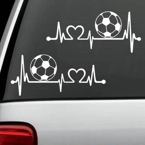 Pulse Blood Heart Football Player Wall Sticker Sports Car Decal Kids Room Posters Vinyl Customizable Soccer Player Decal