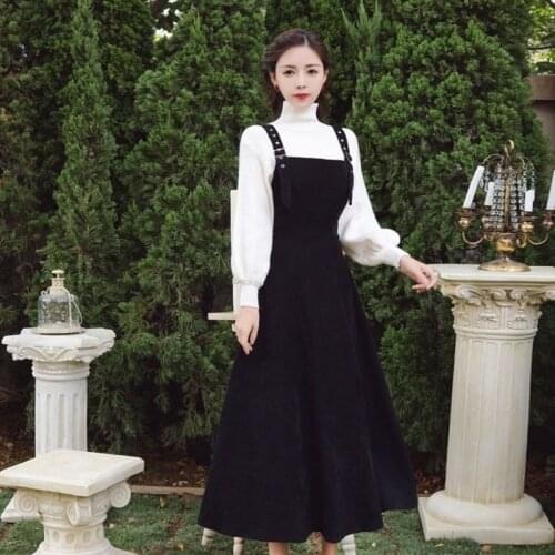 Dress Sets Women Plus Size Chic Fashion Elegant Office Lady Outfits 2 Piece Korean Fall Basic Simple Female Sweater Vestido X78