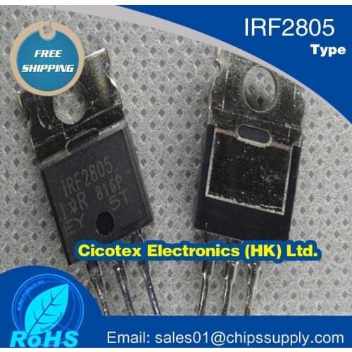 5pcs/lot IRF2805PBF TO-220 MOSFET N-CH 55V 75A TO-220AB IRF2805
