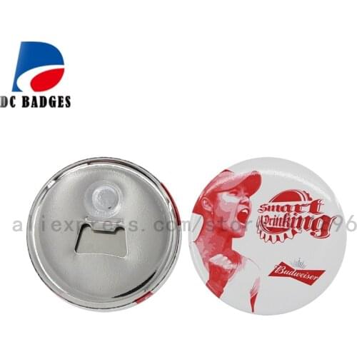500sets of 3" 75mm Blank Bottle Opener with Magnetic Button Material