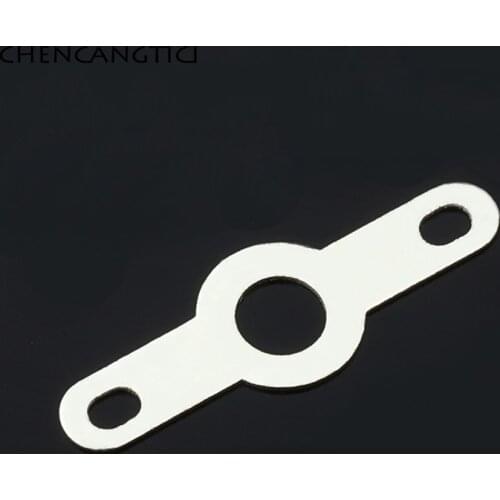 500 Pcs Automobile Connector Splice Terminal 3.2MM Double-Head Welding Lug Copper Washer H62 Brass Wire Ear Pin