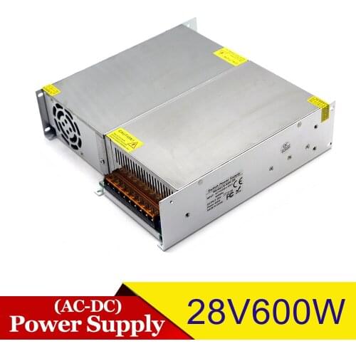 600w Switching Power Supply DC28V adjustable output voltag AC-DC 28V SMPS For Lighting Machinery mechanical Equipment