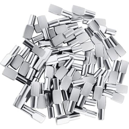 60x Shelf Studs Pegs 0.20in Furniture Fixed Shelf Pins Bracket Support Pegs