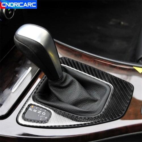 Car Styling Carbon Fiber Trim For BMW 3 Series E90 E92 E93 2005-2012 Center Console Armrest Gearshift Panel Decoration Sticker