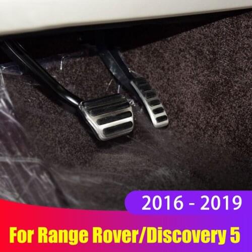 Car Styling Accelerator Gas Pedal Brake Pedals Cover Pads For Land Rover Range Rover Sport Discovery L405 L494 L462 Accessories