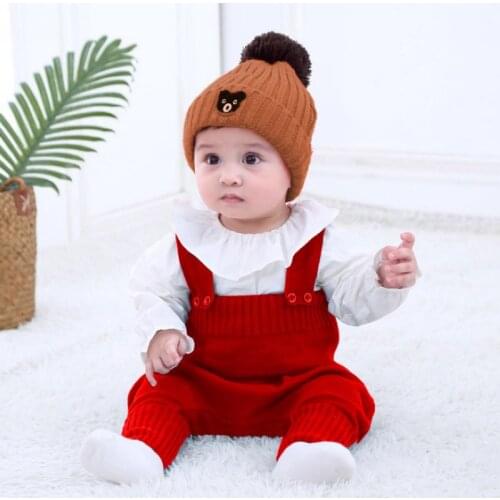 Baby Spring Autumn Baby Boys Girls Wool Clothing Knitted Pure Cotton Pants