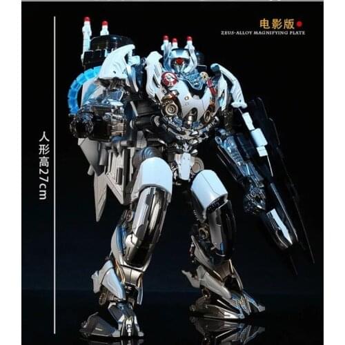 Black mab Oversized Robot Transformation Deformation LS-01 Nitro Zeus Action Figure Model Double Heads