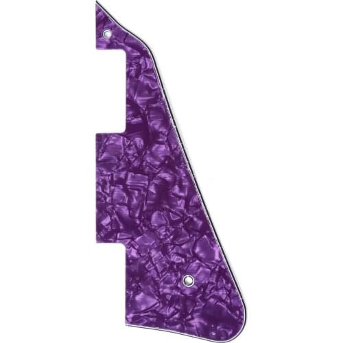 Musiclily Electric Guitar Pickguard for Gibson Les Paul Modern Style, 4Ply Purple Pearl