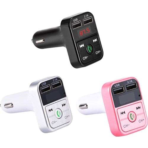 Fm Transmitter Bluetooth 4.1 Wireless Car Usb Charger Handsfree Mp3 Player