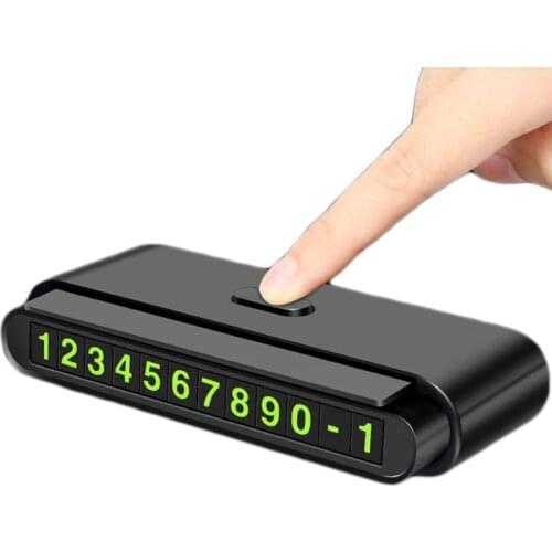 Car Temporary Parking Card One-click Hidden Number Telephone Number Auto Park Mobile Phone Number Plate Car Numbers Stickers