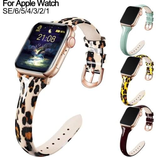 Leather Watchband for Apple Watch Band Series 5 3 Canvas Bracelet Loop Strap 42 or 44mm For iwatch 6 4 SE Wristband 38 or 40mm