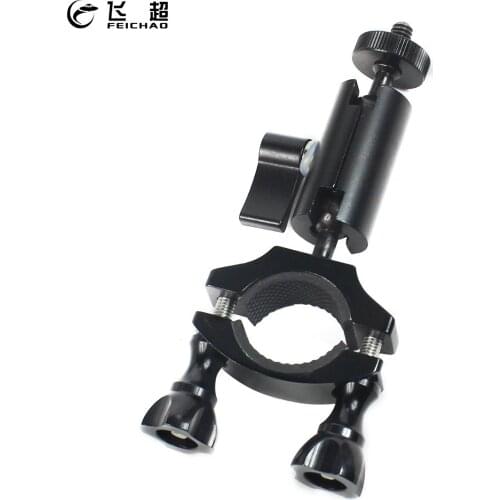 Cycling Bike Handlebar Mount Holder Clip Bracket Anti-loose Tube Clamp 360 Rotation 1/4" for Gopro Hero 8 7 6 Max Action Camera