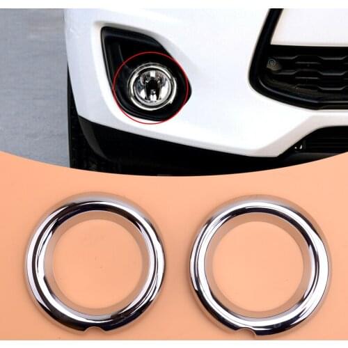 Car Front Fog Light Lamp Cover Trim fit for Mitsubishi ASX RVR Outlander Sport 2013 2014 2015 Chrome ABS Plastic