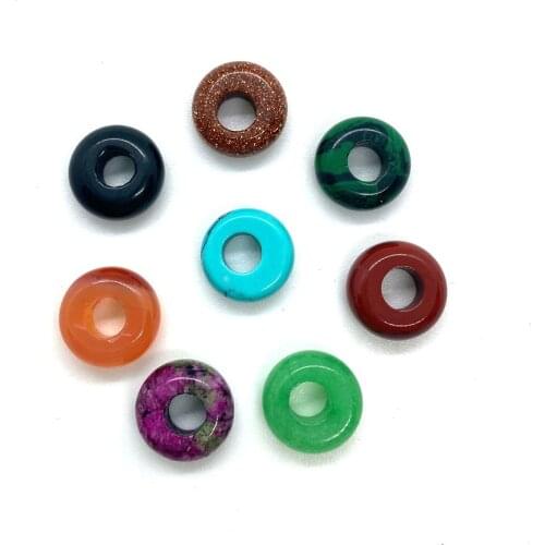 New Ring Semi-precious Stone Pendant Creative Couple Gift Girl DIY Combination Necklace Bracelet Jewelry Accessories Wholesale