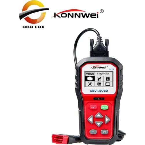 KONNWEI KW818 OBD2 Diagnostic Tool CAN BUS Car Code Reader better than NX501 MS509 ELm327 OBD II Scanner KW 818