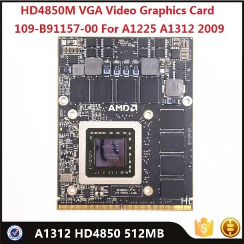 Original HD4850 512MB VGA Video Graphics Card 109-B91157-00 For iMac 27 "A1312 HD 4850 GPU Display Card 216-0732025 Replacement