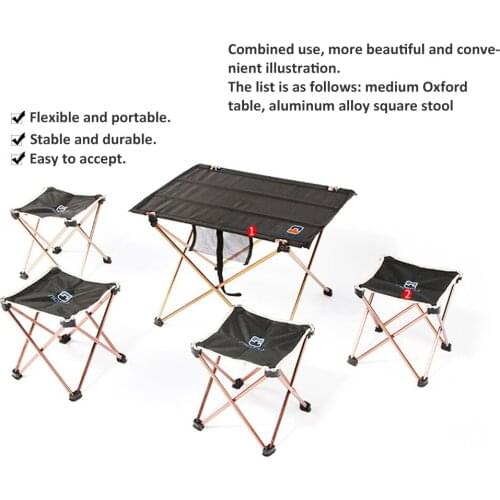 Outdoor Camping Ultralight Portable Foldable Table Durable Hiking Traveling Climbing Picnic Aluminum Alloy Folding Barbecue Desk