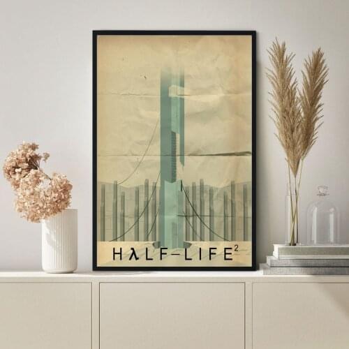 Half Life 2 Movie Poster Classic Vintage Hot Sale Canvas Poster Wall Painting Home Decoration (No Frame)