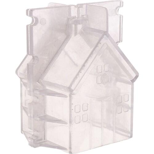 Clear Plastic House Shaped Candle Mold Soap Mould Handmade Craft Making DIY