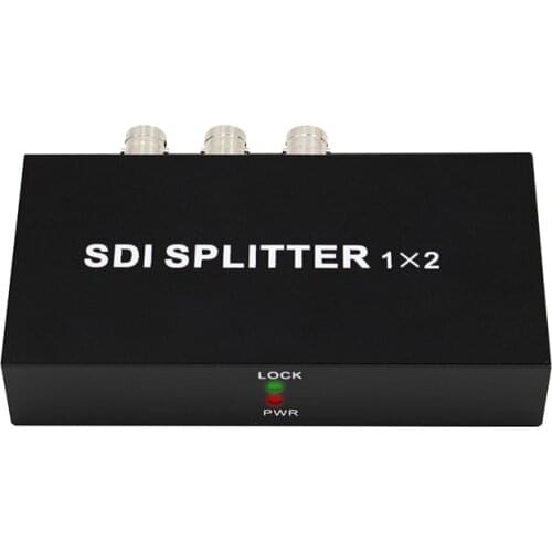 Retail SDI Splitter 1x2 Multimedia Split SDI Extender 1 to 2 Ports Adapter Support 1080P TV Video For Projector Monitor Camera