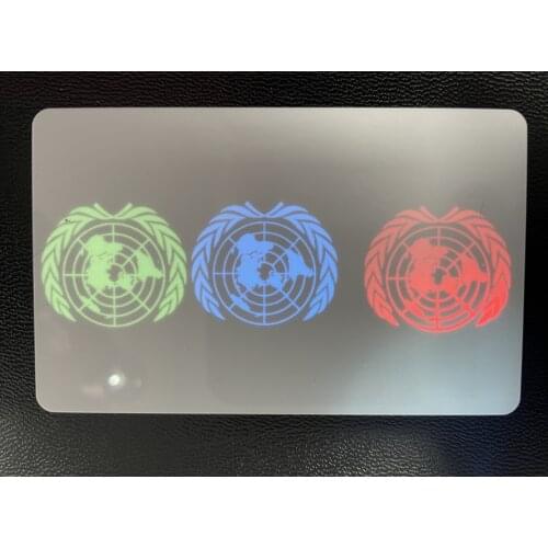 Compatible zebra zxp3 800033-UV Blue Green Red invisiable ribbon 1000prints for zebra ZXP3 ZXP3C