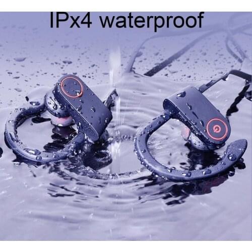 U8 Bluetooth 5.0 Earphone Multipoint Connection Waterproof Built-in Mic Touch Control Sports Earphone for Sports