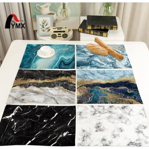 FYMX Stone Napkin Texture Water Grain Stone Pattern Stitching Pattern Placemat Party Event Decoration