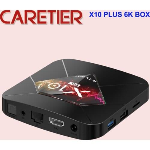 X10 Plus Smart TV Box Android 9.0 Allwinner H6 Quad Core 2.4G WIFI USB 3.0 HDMI-compatible 4GB +32/64GB Support 6K H.265 50pcs
