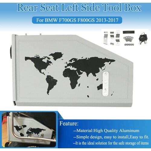 For BMW F800GS F700GS F 800 700 GS 20132014 2015-2017 Tool Box Decorative Aluminum Box Toolbox 5 Liters for Left Side Bracket