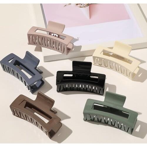 Elegent Women Hair Clip Acrylic Hairpins Classic Cross Hair Crab Claws Girls sweet Make UP Washing Tool fashion hair Accessories