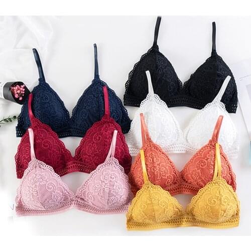 CWFMZQ Women Bras Sexy Backless Bralette Crop Top Lace Push Up Sports Bra Girls Seamless Lingerie With Padded Wireless Tops Cozy