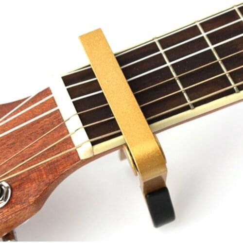 1Pcs Acoustic Guitar Capo Quick Change Tune Trigger Clamp Trigger Bass Violin Ukulele Capo Mandolin Single-handed Tune Adjuster