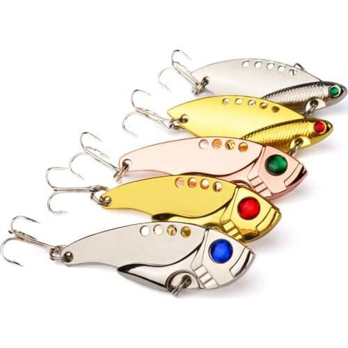 1Pc 6cm/11g Metal VIB Vibration Fishing Lures Blade Lure Pike Bass Artificial Bait Hard Lure Fish Tackle Fising Fisching Tools