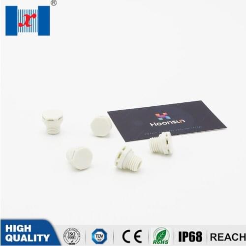 100 pcs/bag M16X1.5 Nylon Vent Plug Ventilation Cable Gland Air Permeable Pressure Balance Valve White PA6