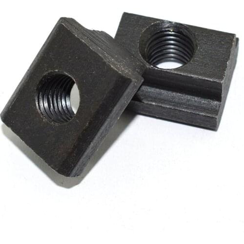 2 Pieces T-Slot Nuts M10 Clamping Table Slot Milling T Sliding Nut Block Slot Machine Tool M10 Screw Black