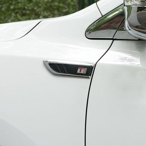 2PCS Car Side Vent Air Flow Fender Intake ABS Plastic Sticker Shark Gills Auto Simulation Side Vents Styling Car Accessories