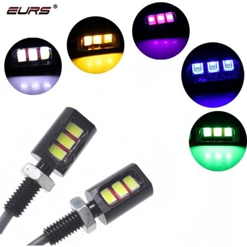 2PCS Car Number Plate License light eagle lamp Screw Bolt LED 3 smd 12V 5630 5730 Auto Motorcycle Turn Signal Tail Lights