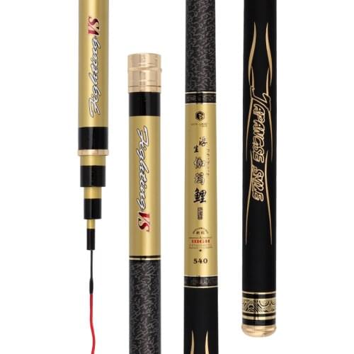 3.6m 7.2m Taiwan Fishing Rod Ultra-light 6H Super Hard Olta 19 Tonalty Long Section Hand Fishing Pole Fishing Gear Vara De Pesca