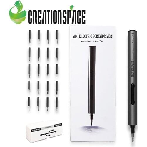 3.6V Mini Electric Screwdriver Cordless Screw Driver with LED Light Lithium Battery Power Tools Dual Mode Magnetic Driver bits