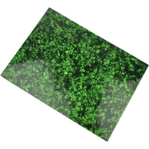 A4 Size 0.46mm Pearl Green Celluloid Sheet 210x297mm for Pickguard Custom Inlays Guitar Pick Luthier